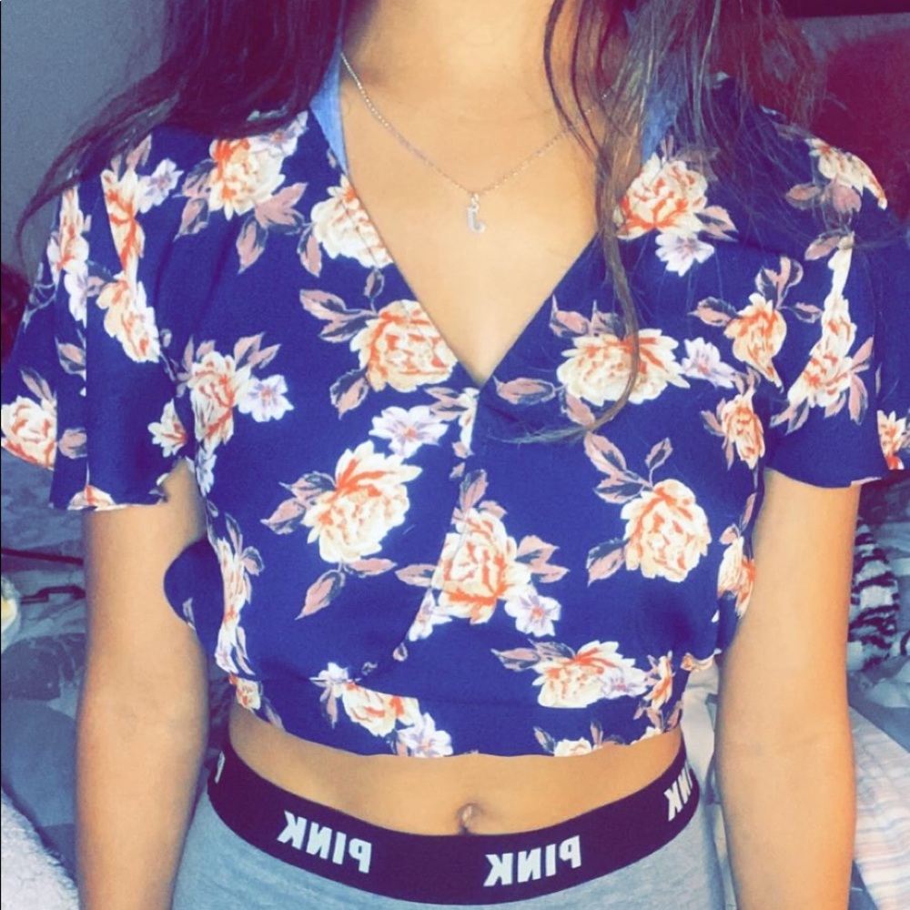 Flower crop top